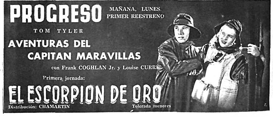 Adventures of Captain Marvel Spain ad