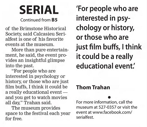 Adventures of Captain Marvel Calcasieu Serialfest 2017