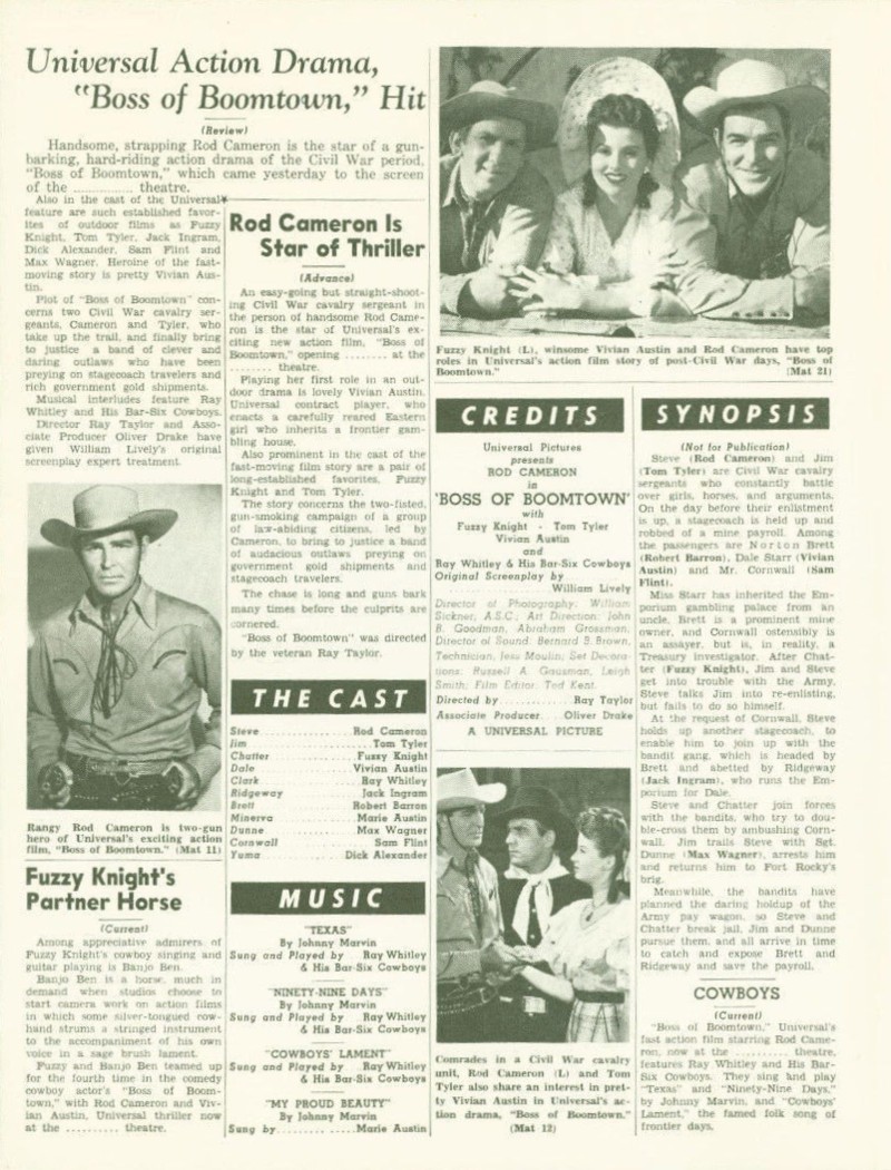 Boss of Boomtown Pressbook Boss of Boomtown Pressbook