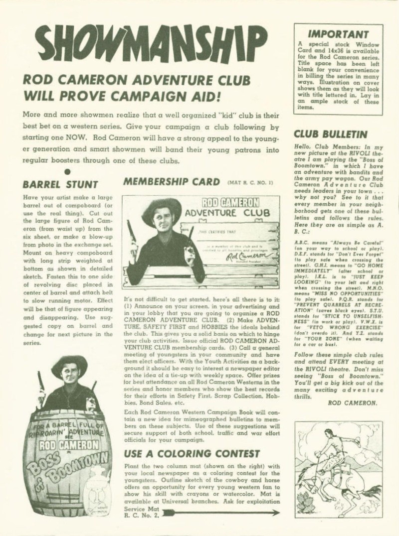 Boss of Boomtown Pressbook Boss of Boomtown Pressbook
