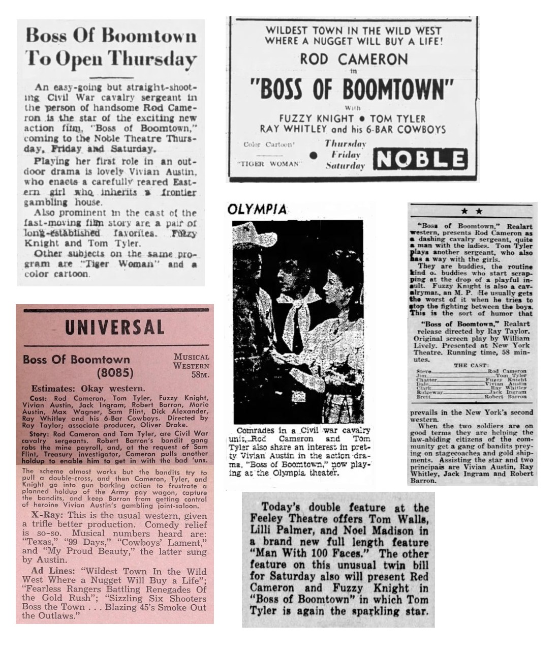 Boss of Boomtown film reviews cinema ads Boss of Boomtown film reviews cinema ads