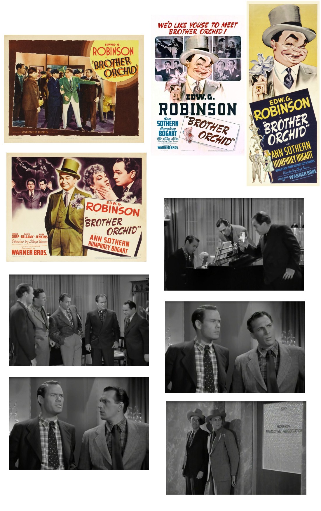 Brother Orchid lobby cards one sheet insert screencaps