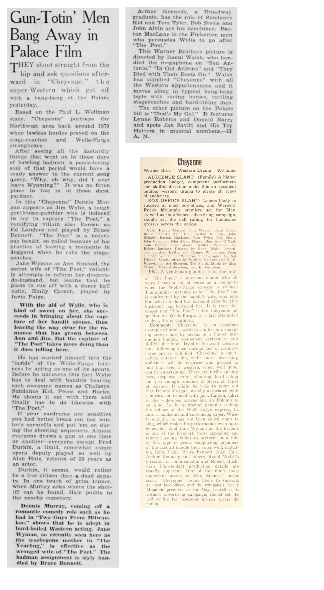 Cheyenne film reviews