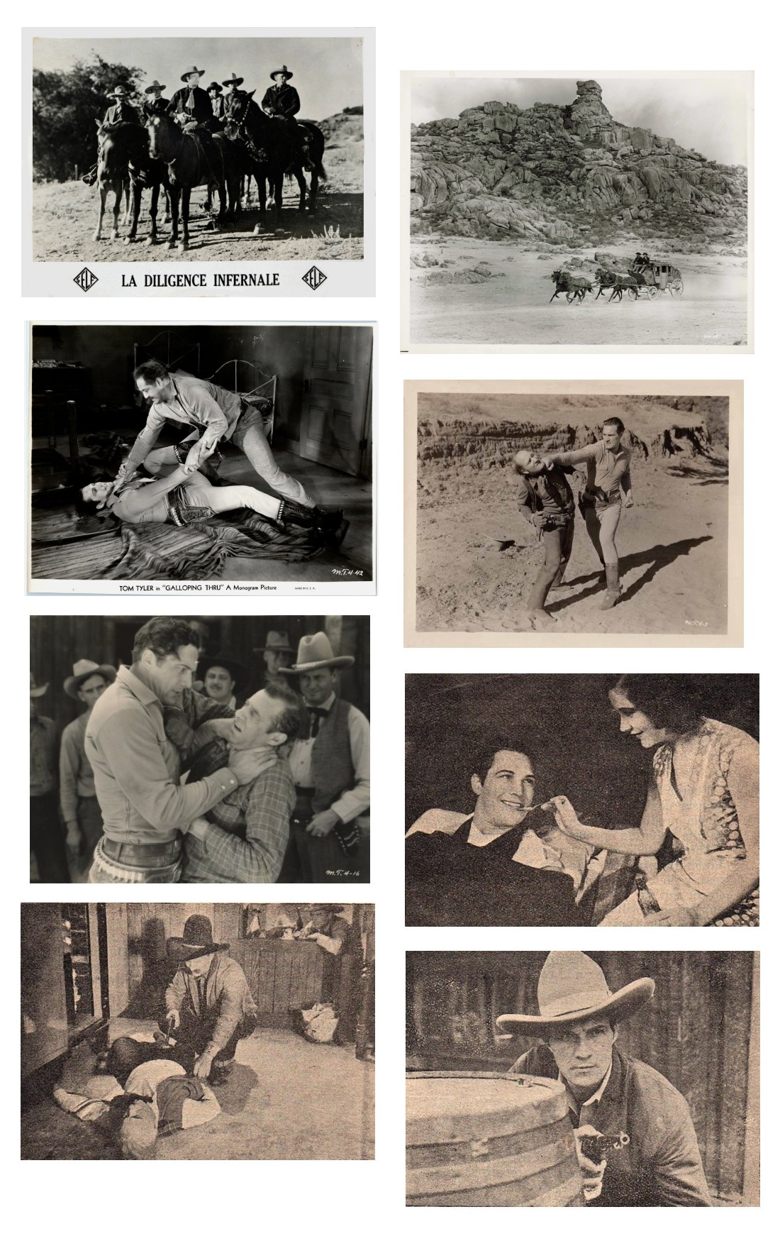 Galloping Thru film stills cinema ad