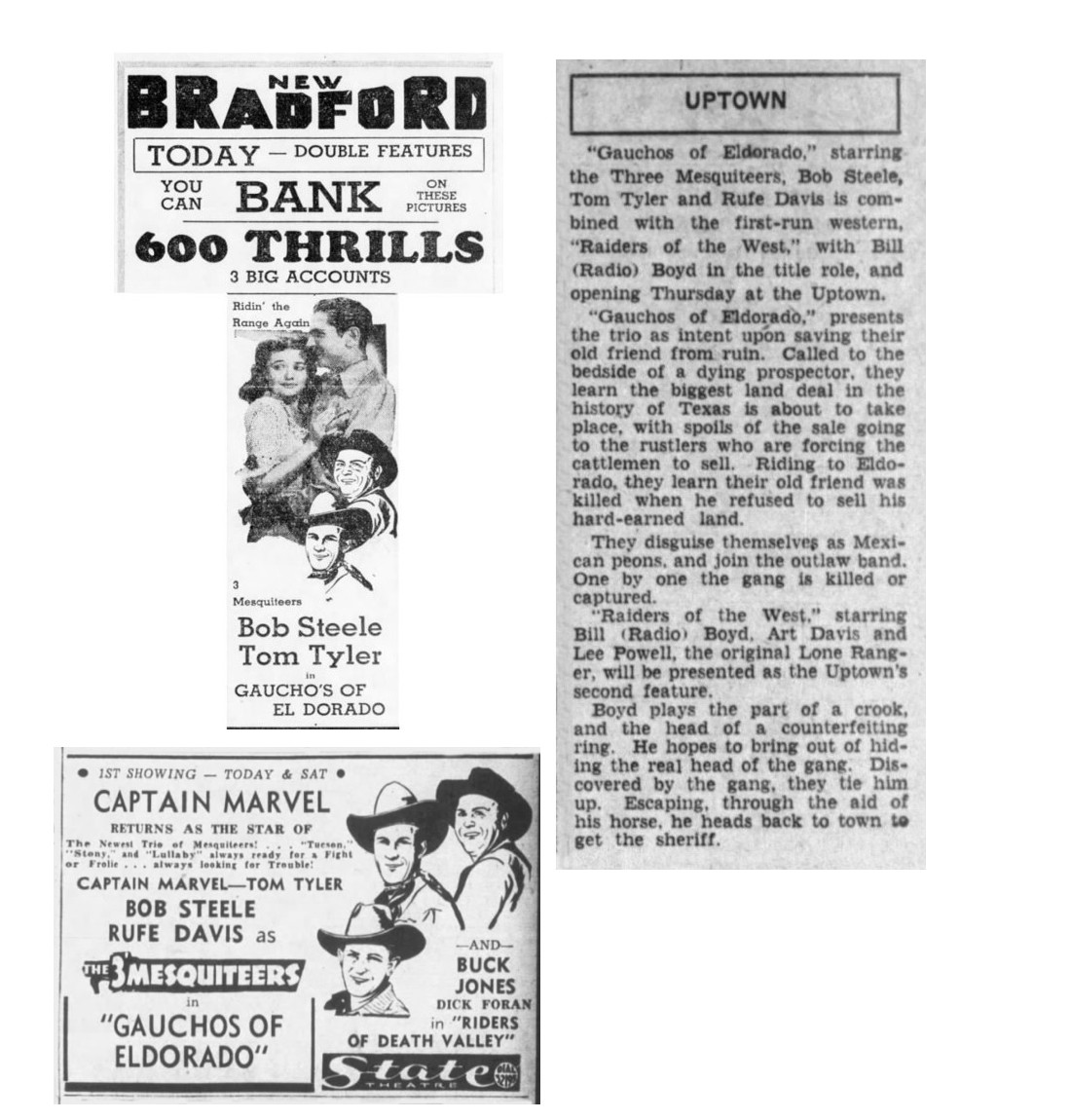 Gauchos of El Dorado cinema ads film reviews Gauchos of El Dorado cinema ads film reviews