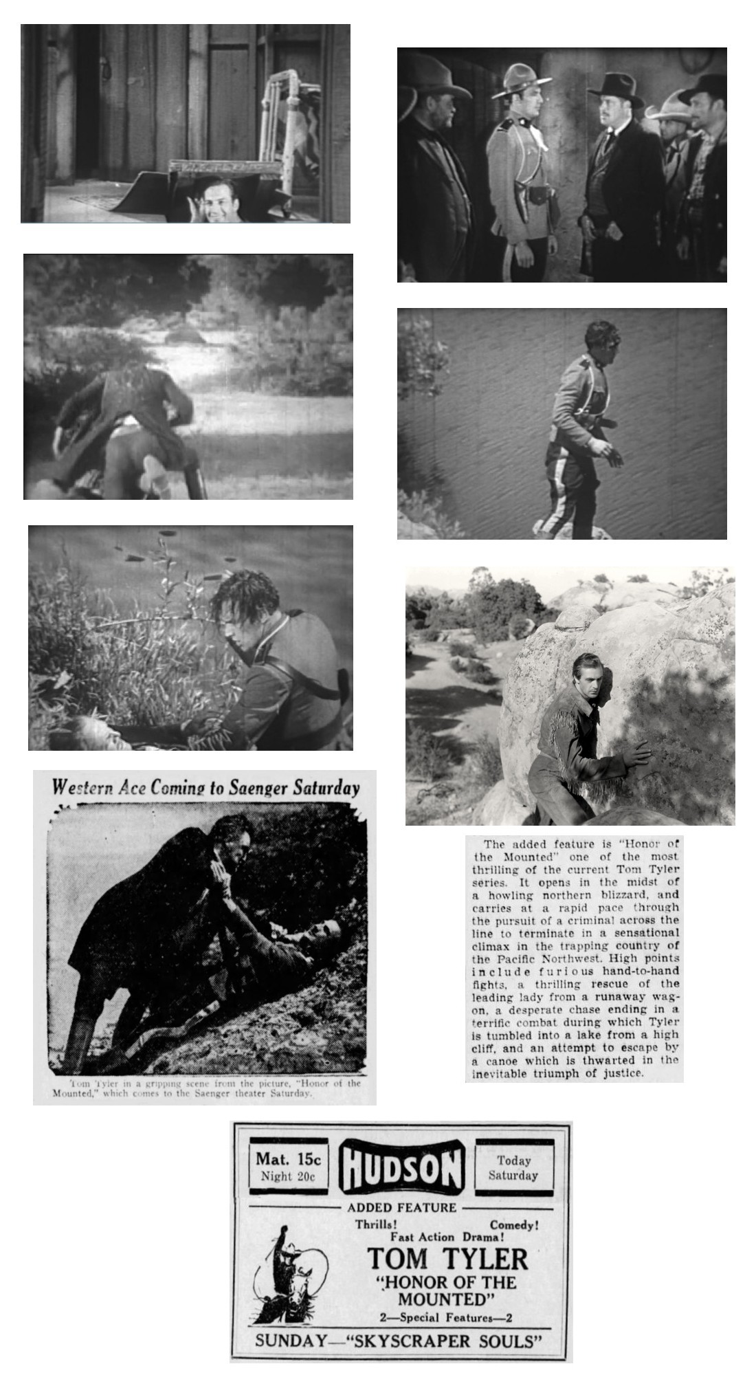 Honor of the Mounted screencaps cinema ads film reviews
