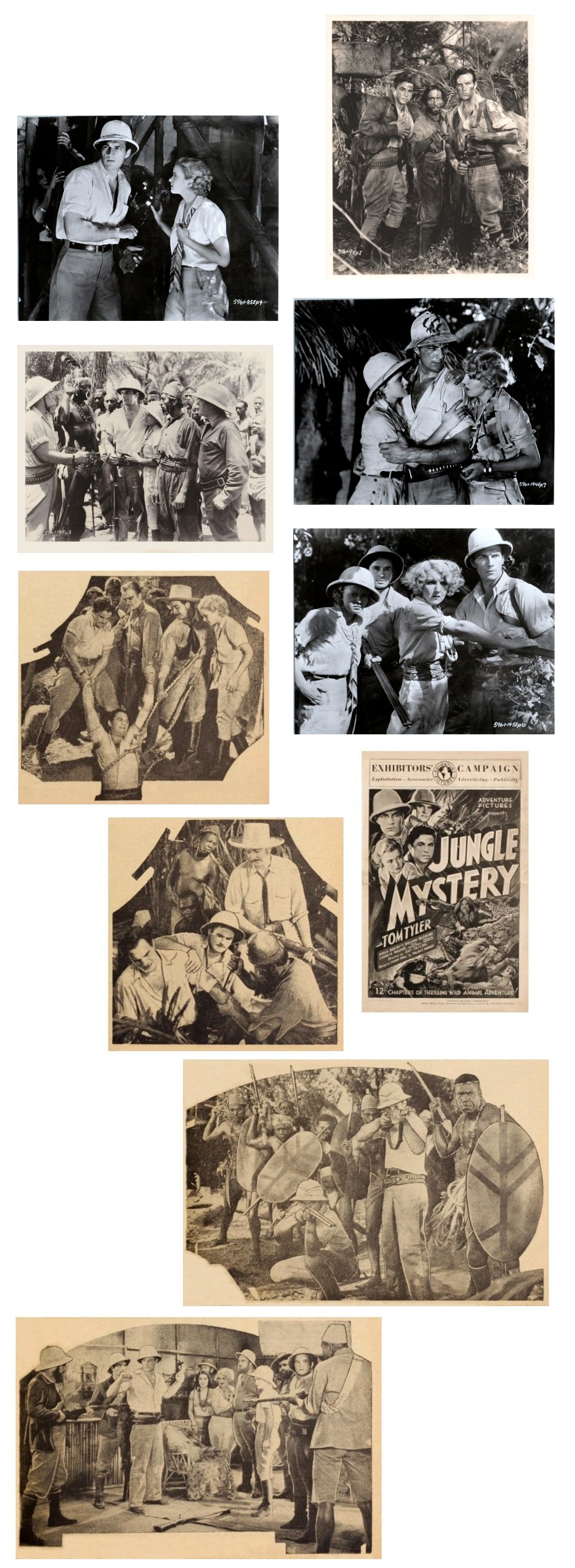 Jungle Mystery Boys Cinema stills pressbook Jungle Mystery Boys Cinema stills pressbook
