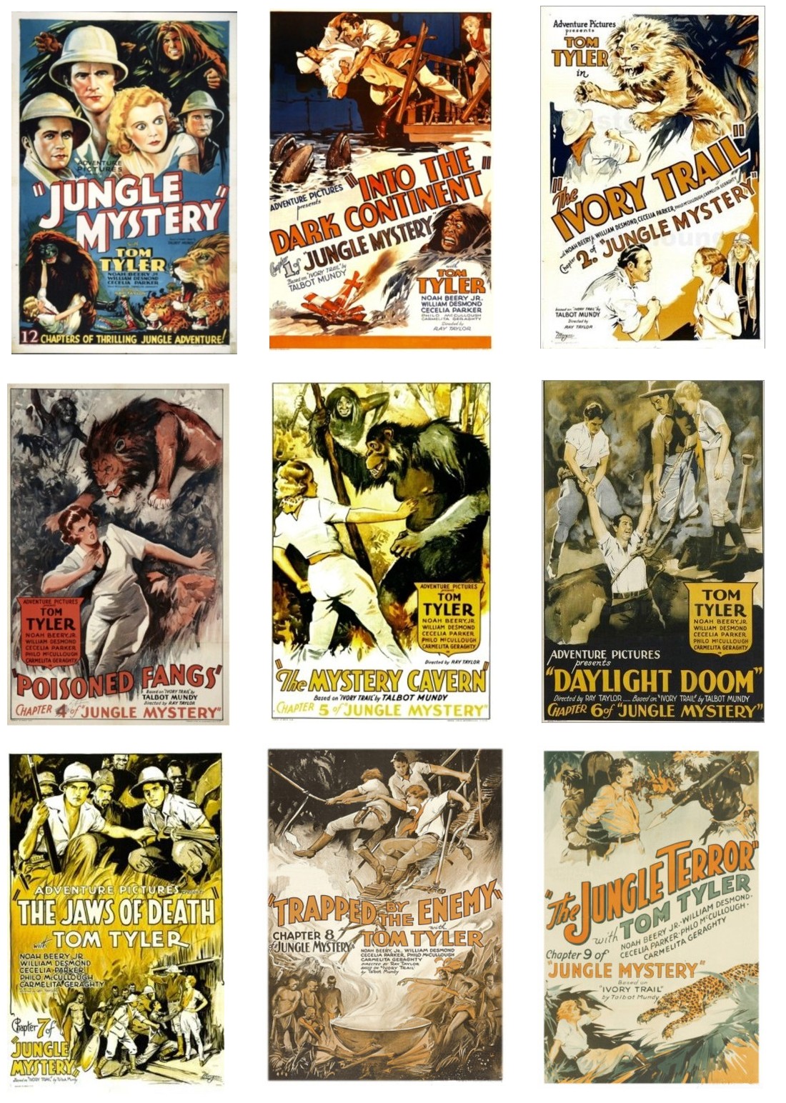 Jungle Mystery one sheets Jungle Mystery one sheets