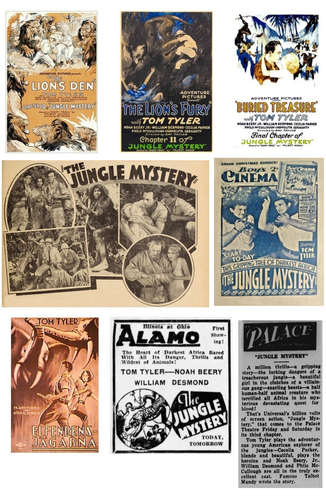 Jungle Mystery one sheets Sweden Boys Cinema still cinema ads Jungle Mystery one sheets Sweden Boys Cinema still cinema ads