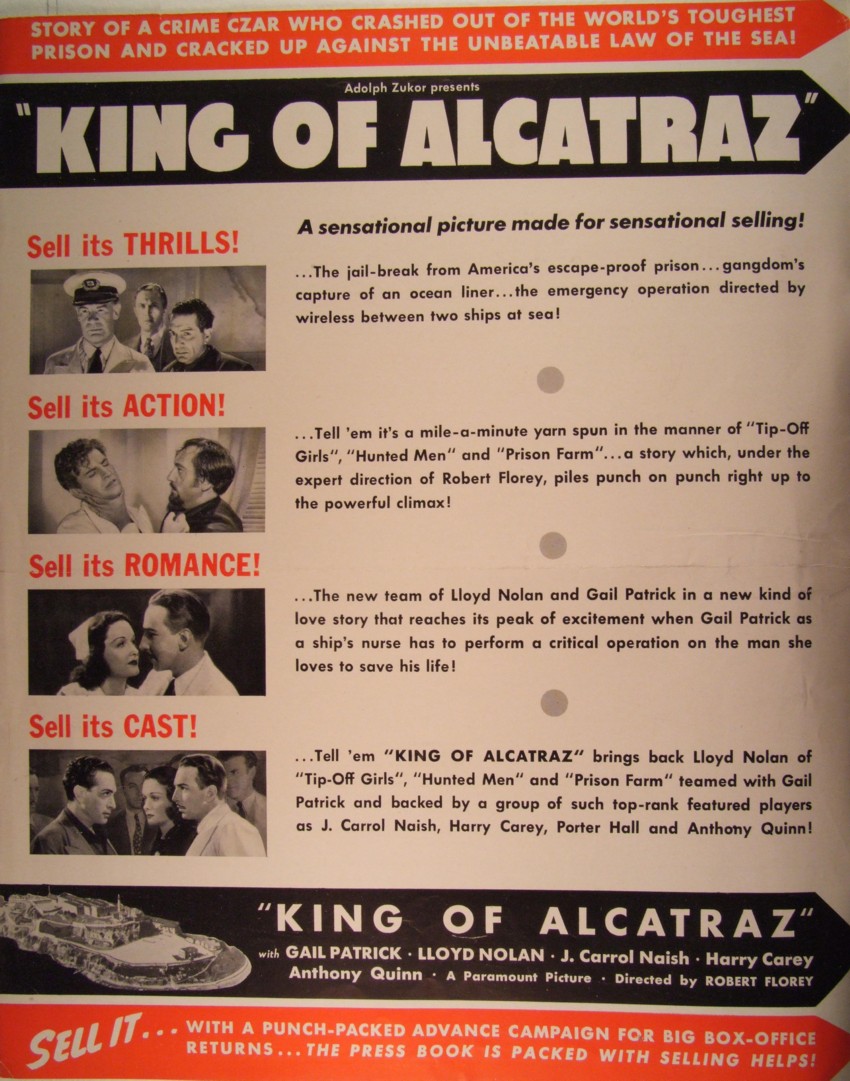 King of Alcatraz pressbook