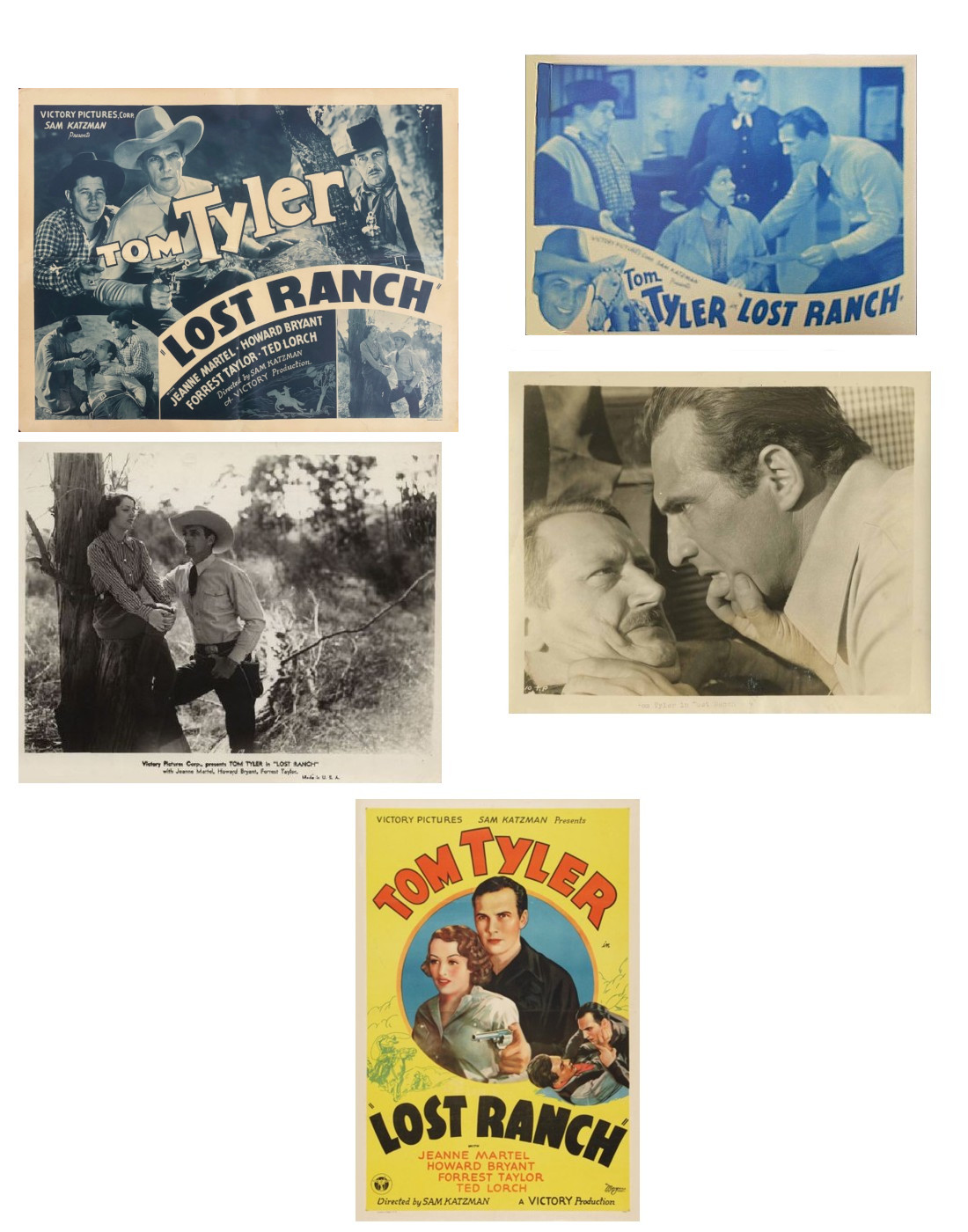 Lost Ranch lobby cards one sheet film stills Lost Ranch lobby cards one sheet film stills