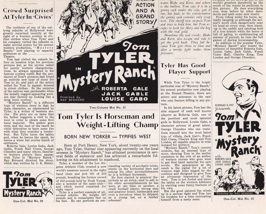 Mystery Ranch pressbook Mystery Ranch pressbook