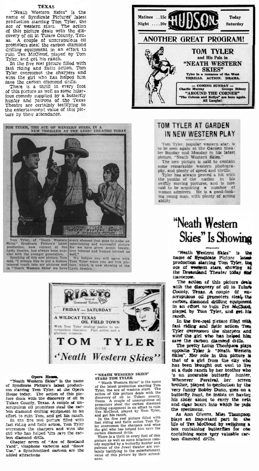 Neath Western Skies cinema ads film reviews Neath Western Skies cinema ads film reviews