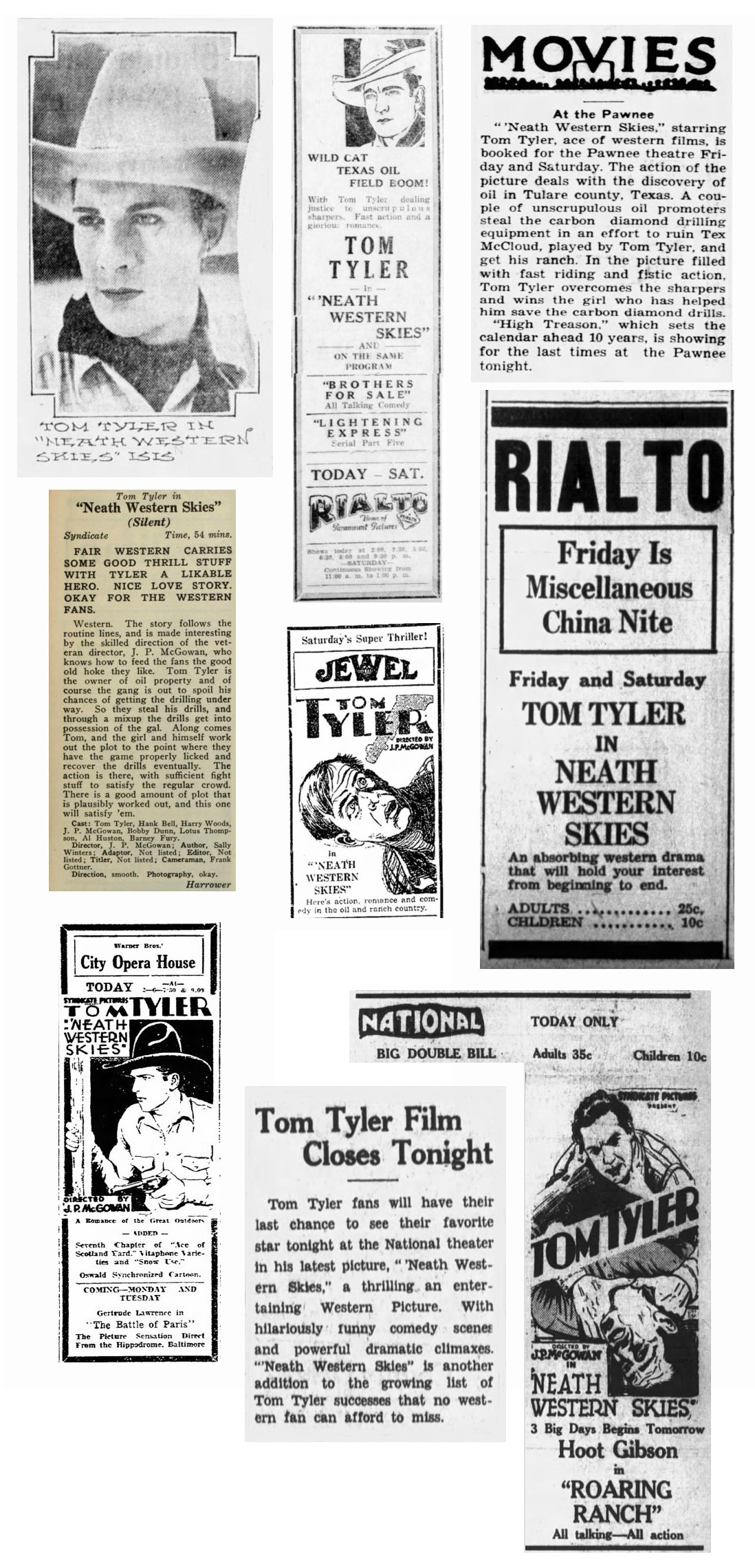 Neath Western Skies cinema ads film reviews Neath Western Skies cinema ads film reviews