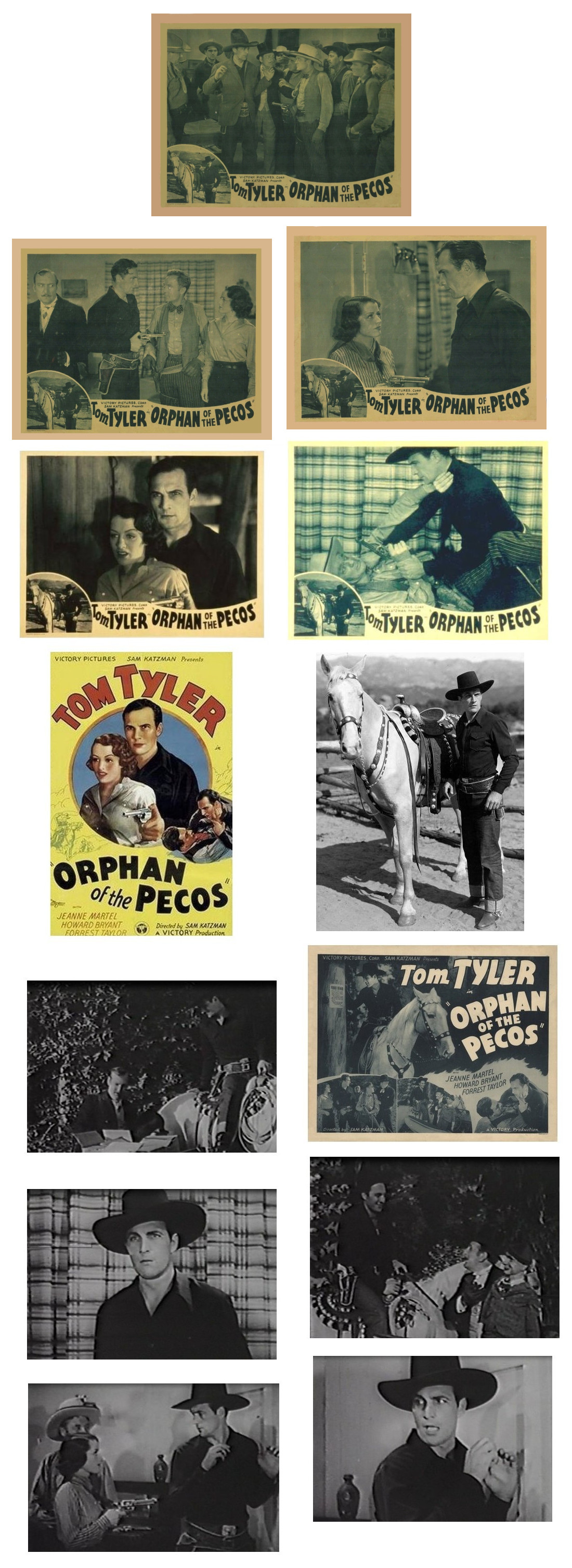 Orphan of the Pecos one sheet film still screencaps lobby card
