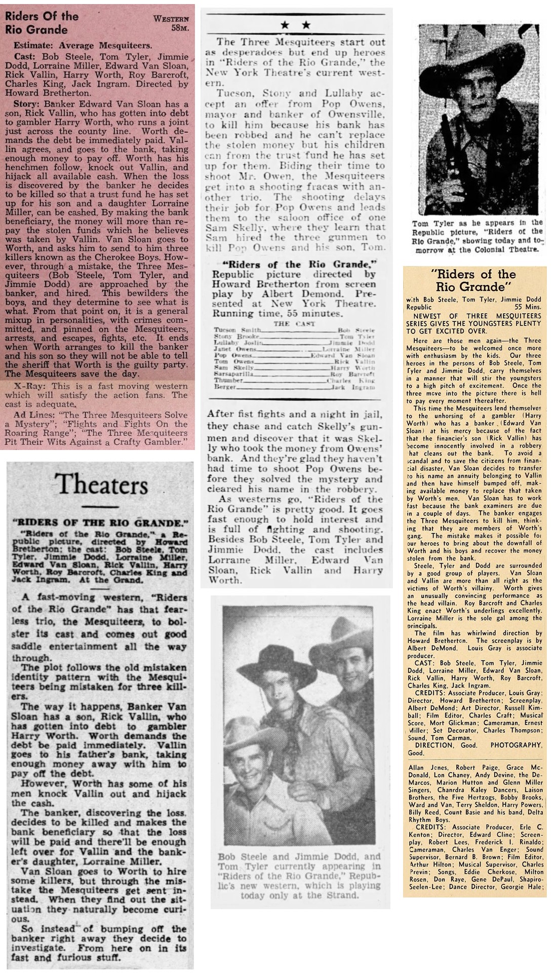 Riders of the Rio Grande cinema ads film reviews