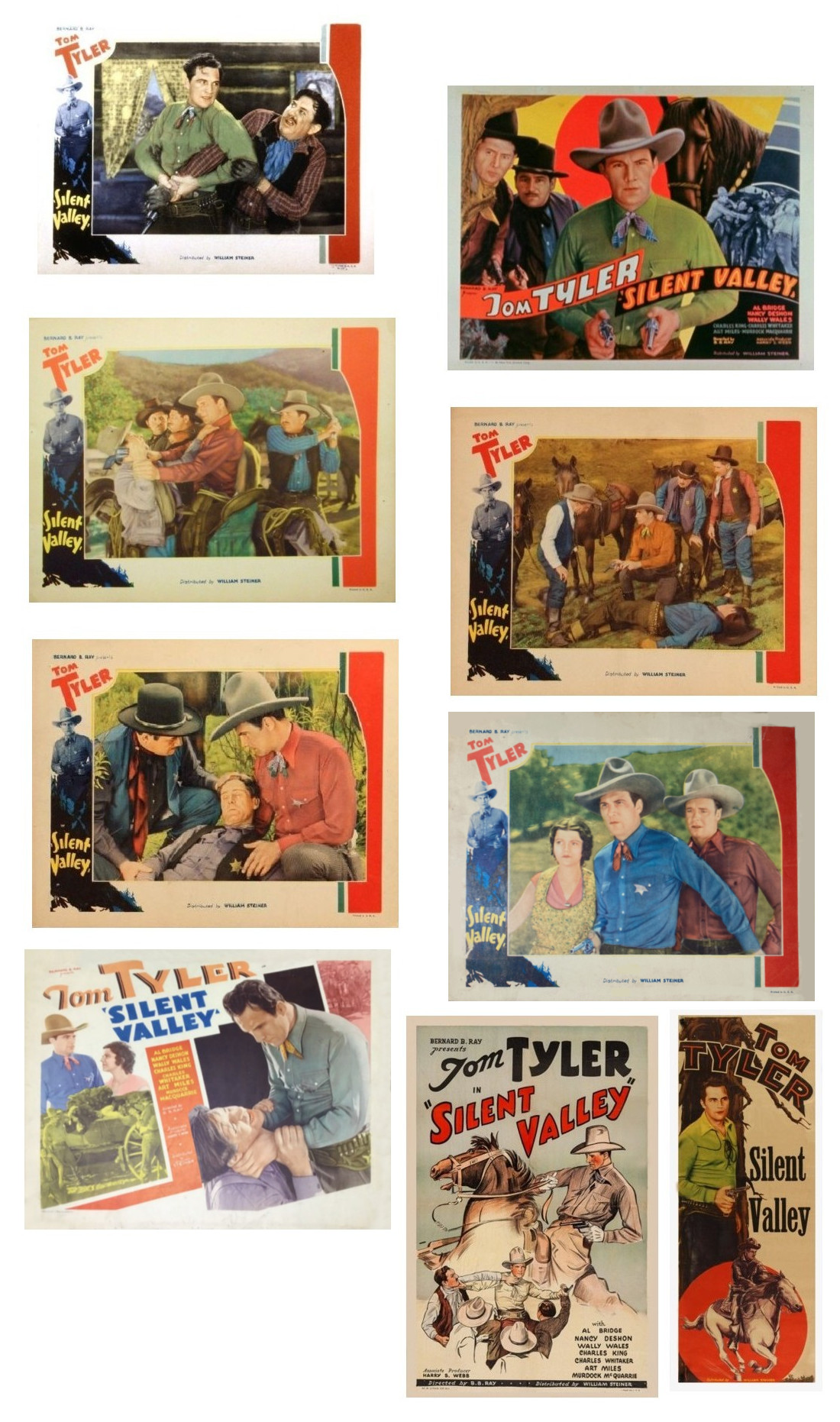 Silent Valley insert one sheet lobby cards