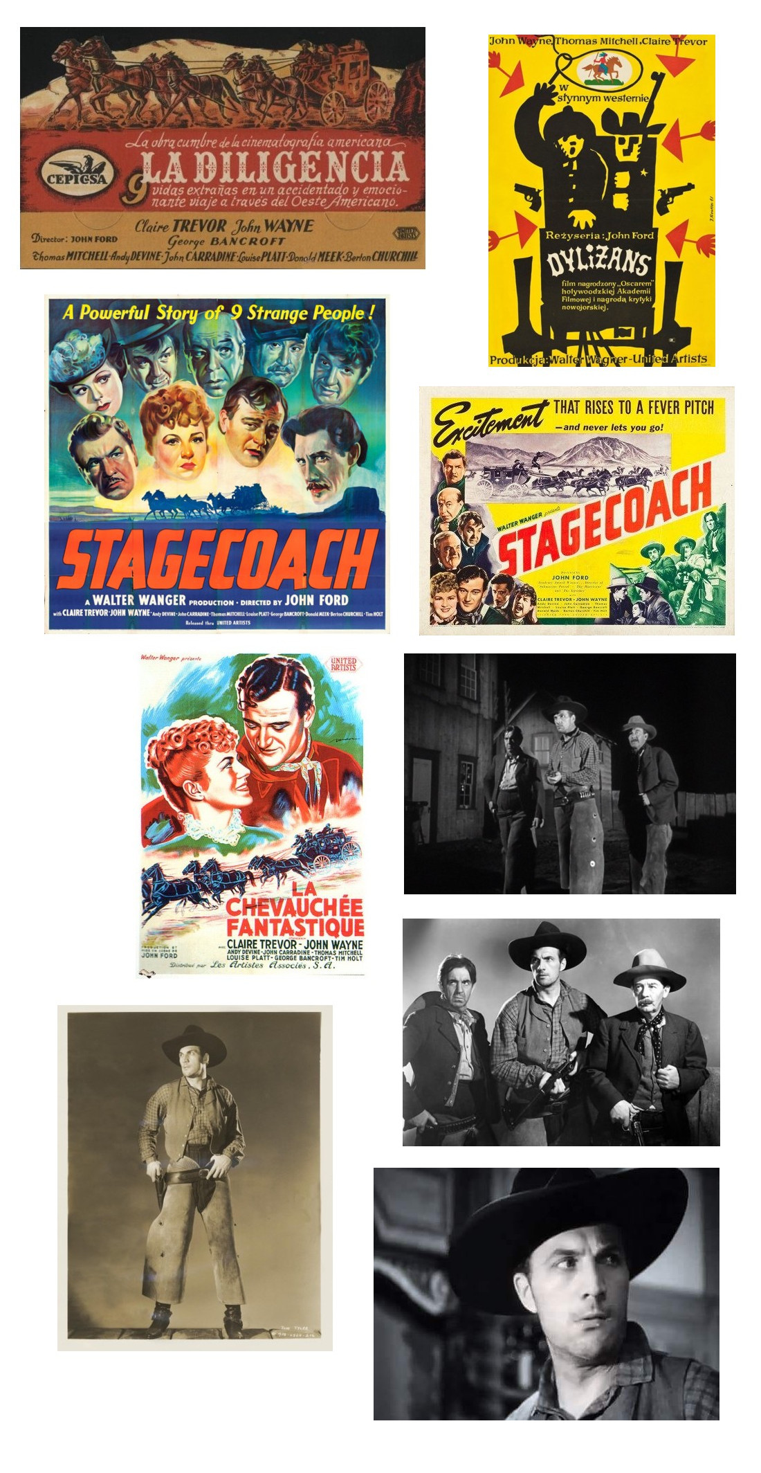 Stagecoach six sheet one sheets half sheet film stills Stagecoach six sheet one sheets half sheet film stills