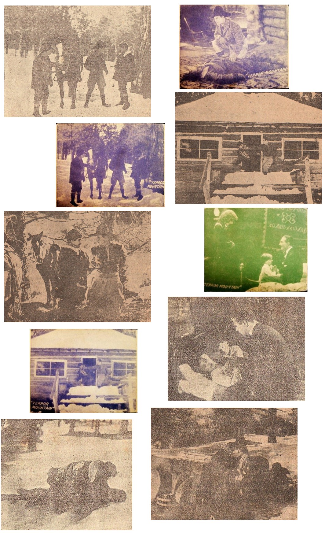 Terror Mountain stills R941 series gum cards Terror Mountain stills R941 series gum cards
