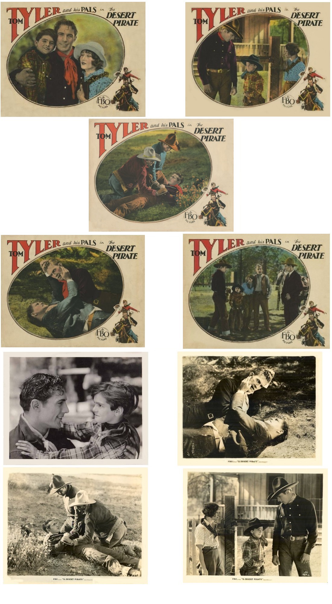 The Desert Pirate lobby cards and film stills