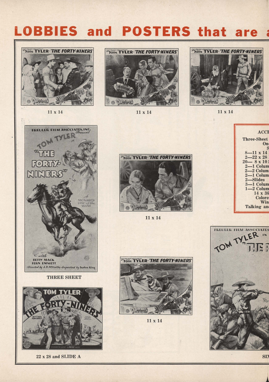 The Forty-Niners pressbook