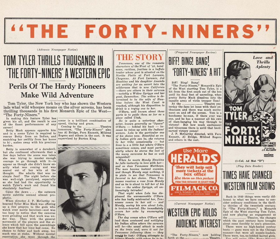 The Forty-Niners pressbook