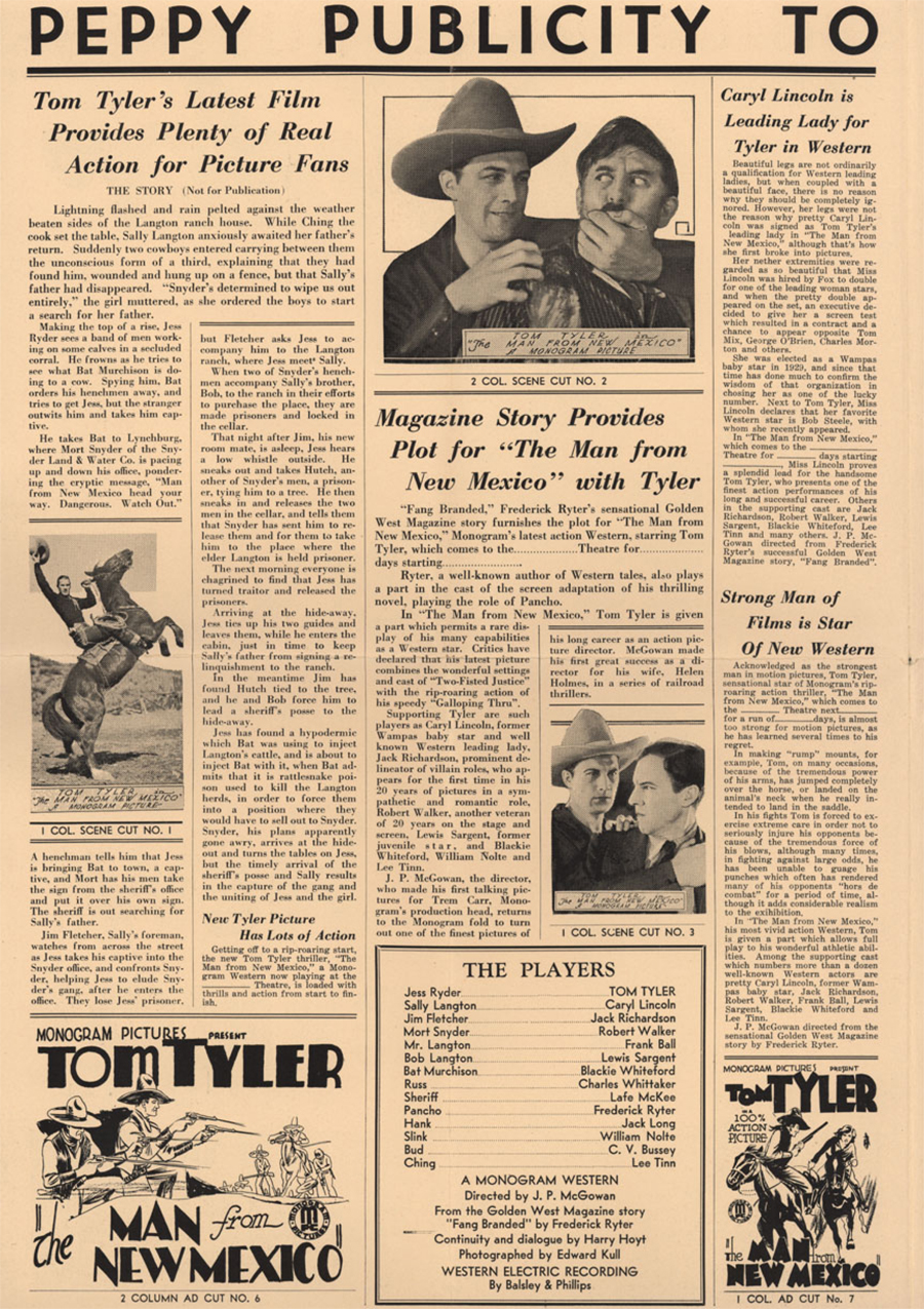 The Man from New Mexico press kit