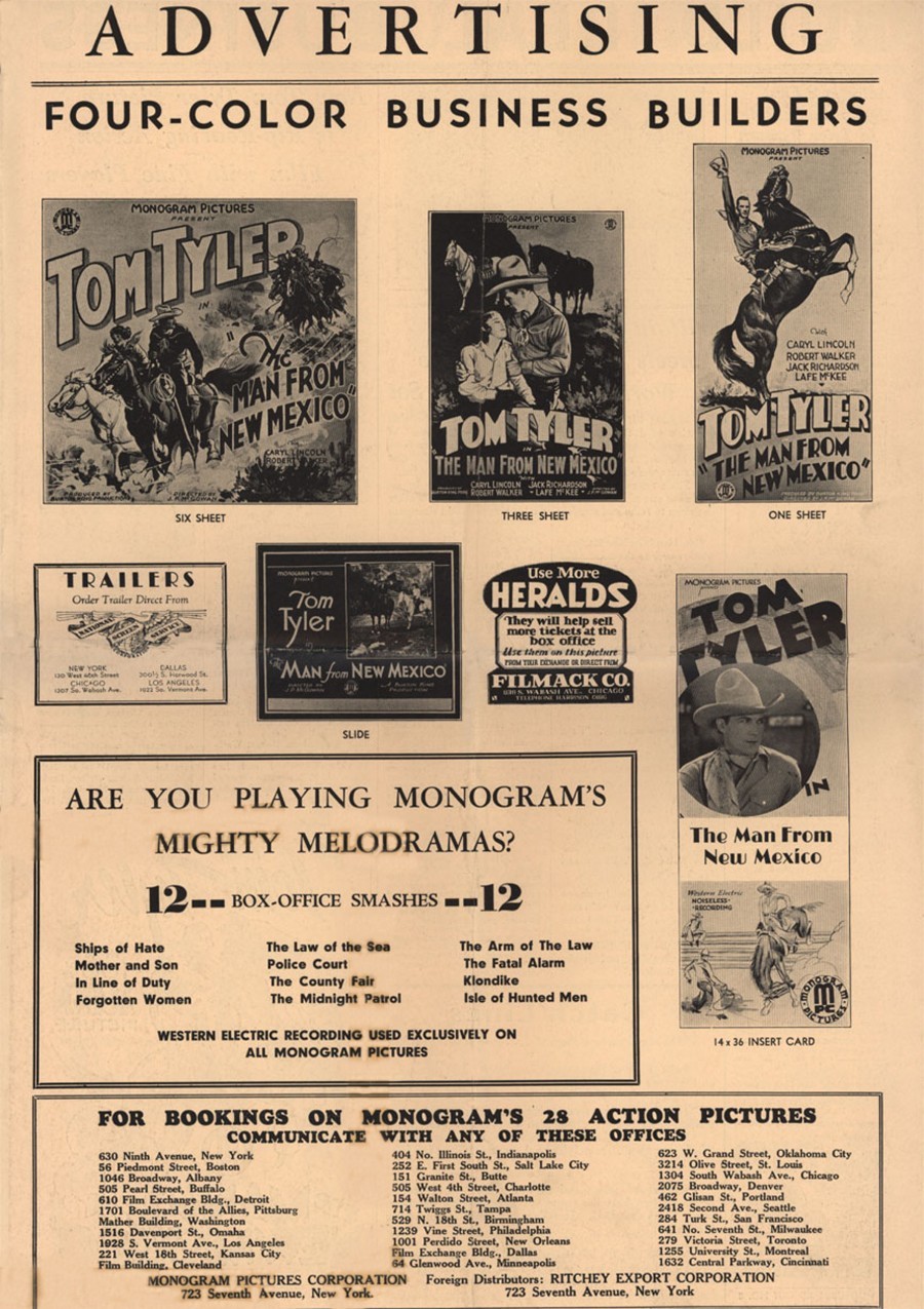 The Man from New Mexico press kit