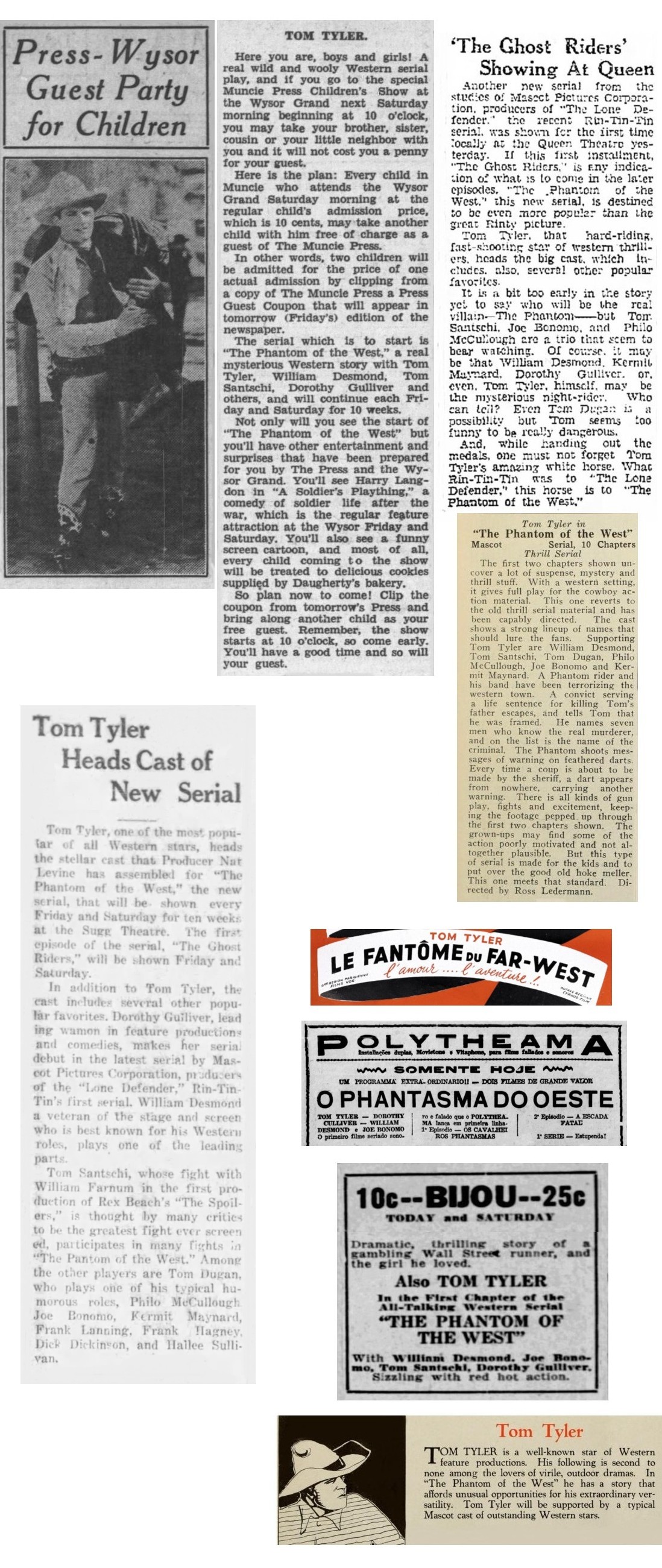 The Phantom of the West film reviews pictures of Tom The Phantom of the West film reviews pictures of Tom