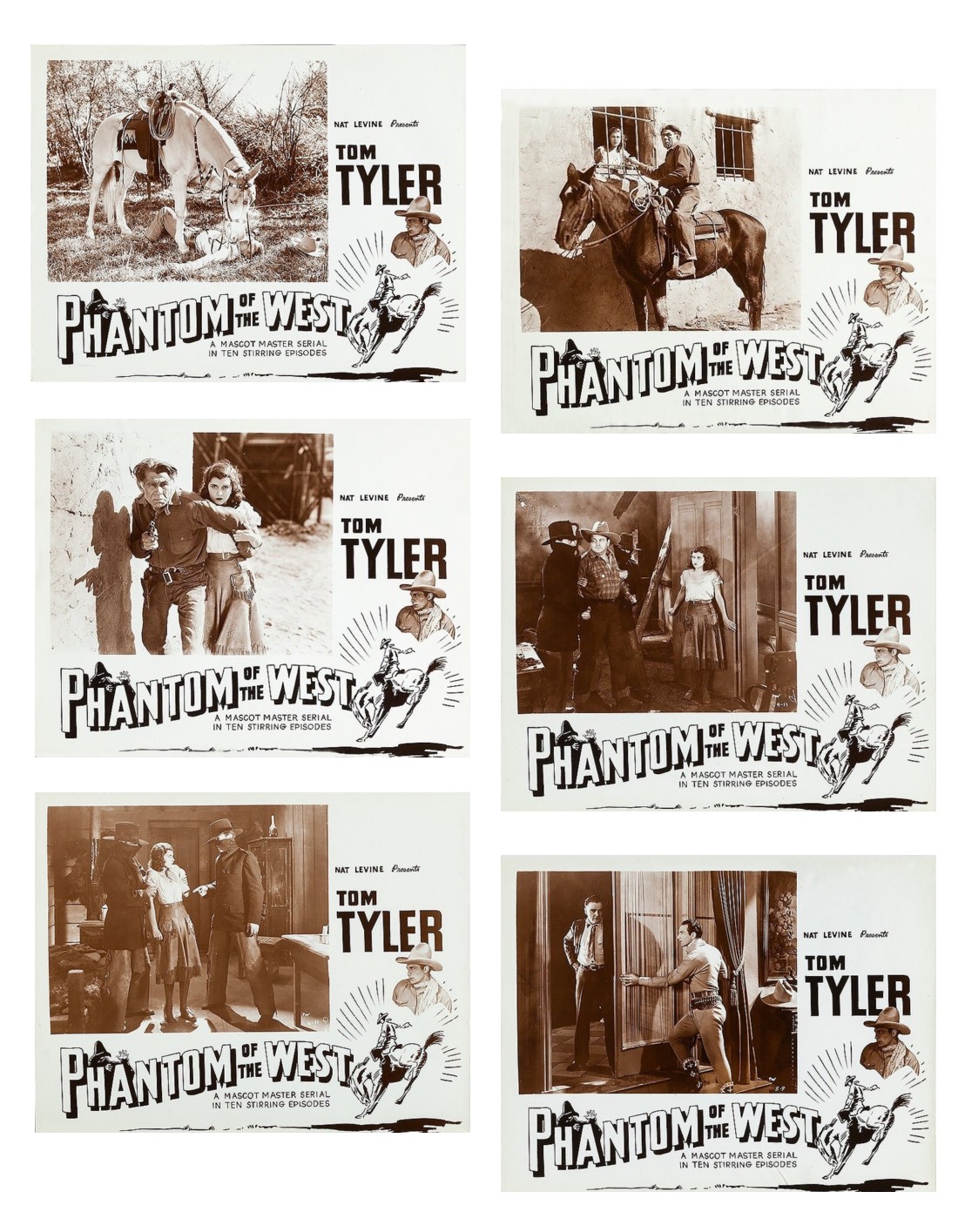 The Phantom of the West lobby cards The Phantom of the West lobby cards