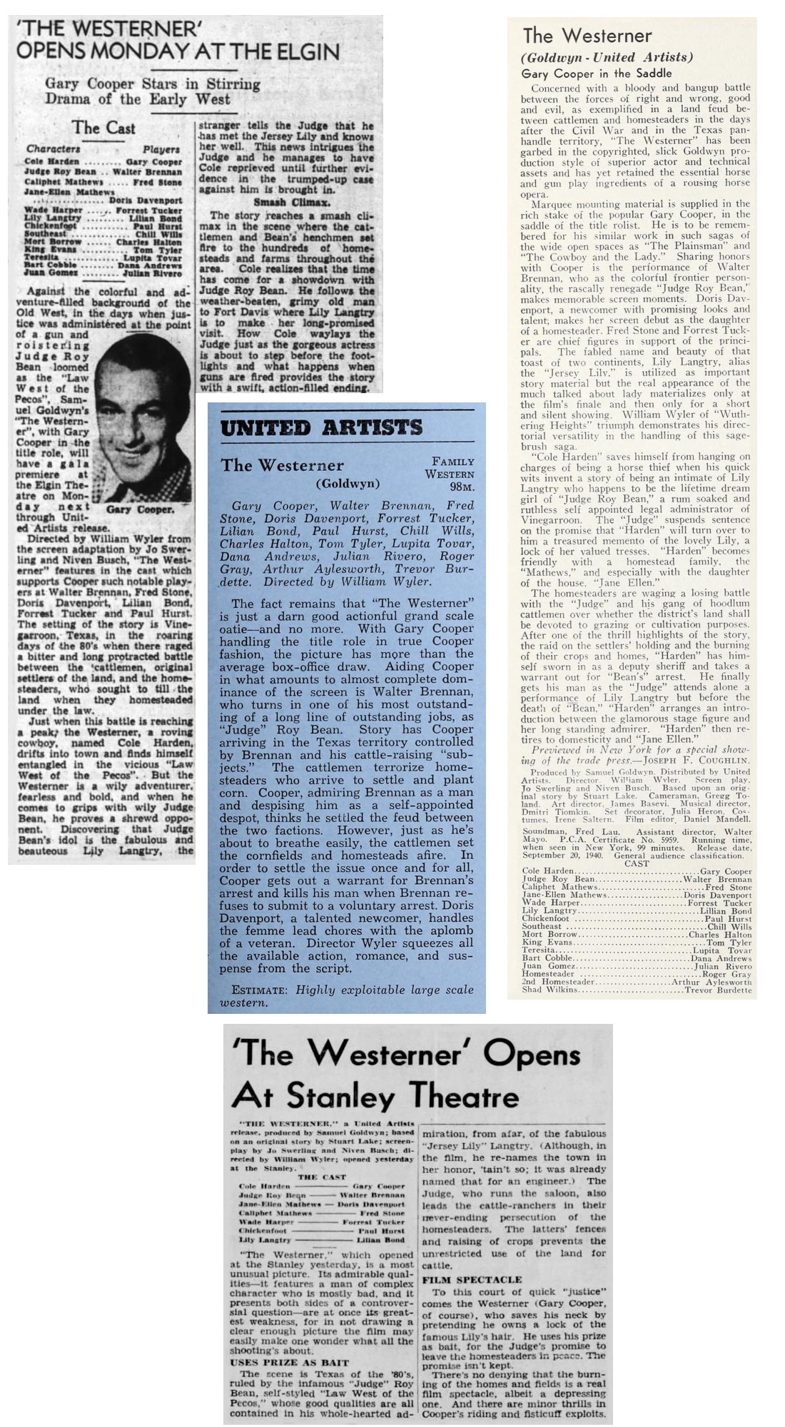 The Westerner film reviews