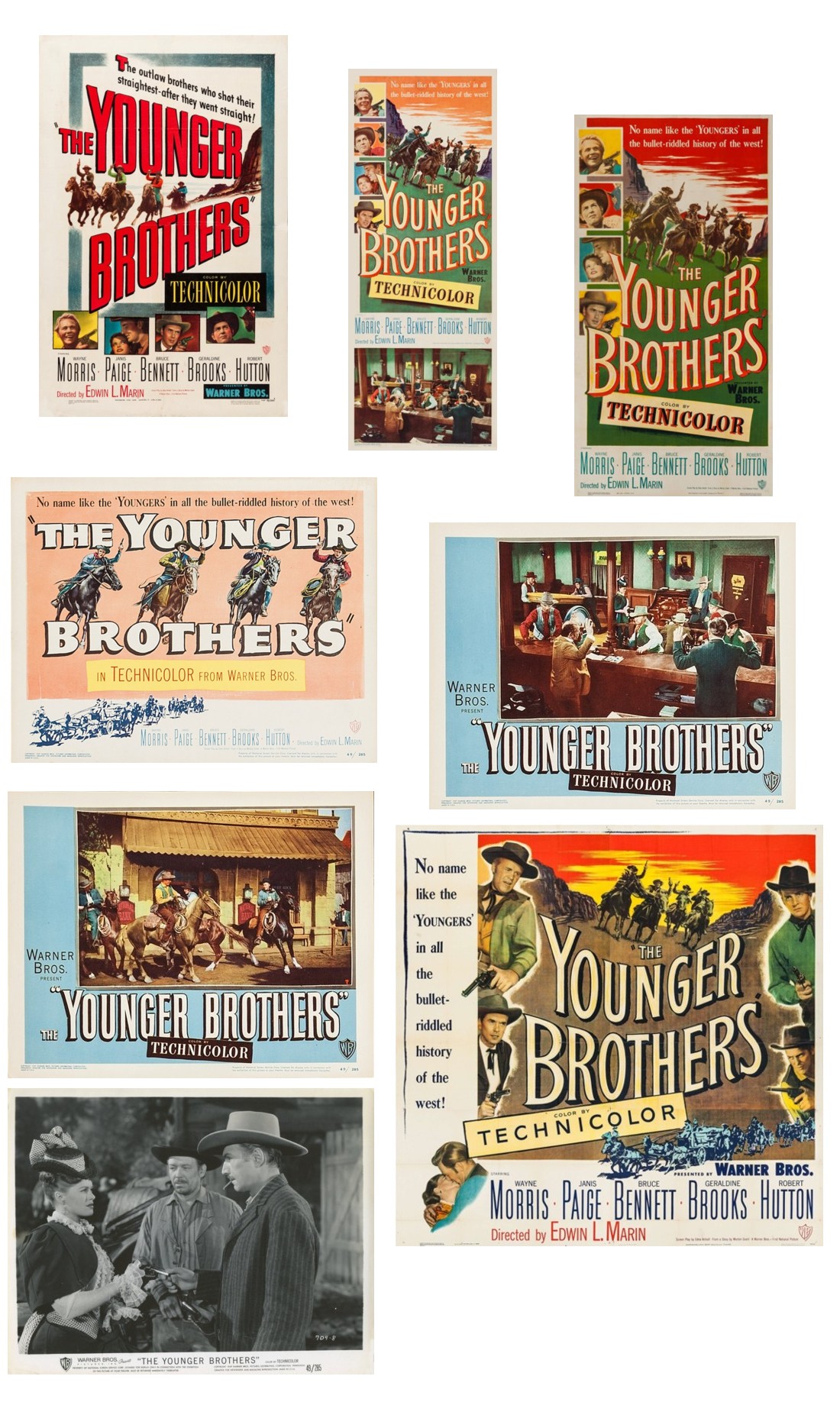 The Younger Brothers one sheet insert three sheet six sheet lobby cards film still The Younger Brothers one sheet insert three sheet six sheet lobby cards film still