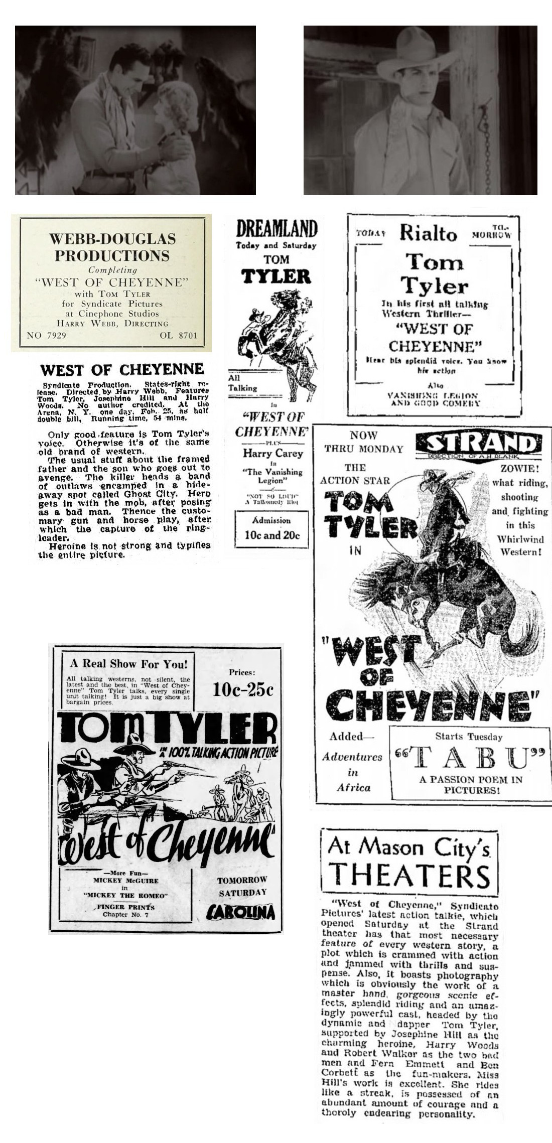 West of Cheyenne screencaps film reviews cinema ads West of Cheyenne screencaps film reviews cinema ads