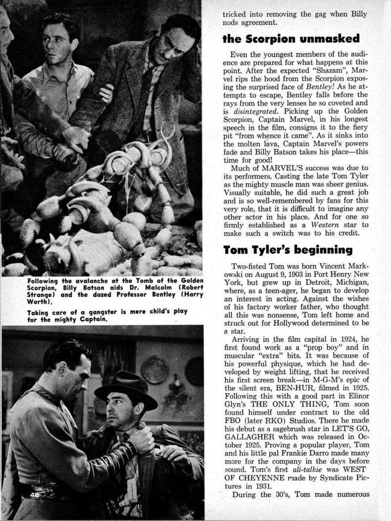 Adventures of Captain Marvel On the Screen article